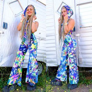 Velvet Hooded Jumpsuit - Warrior Within De…